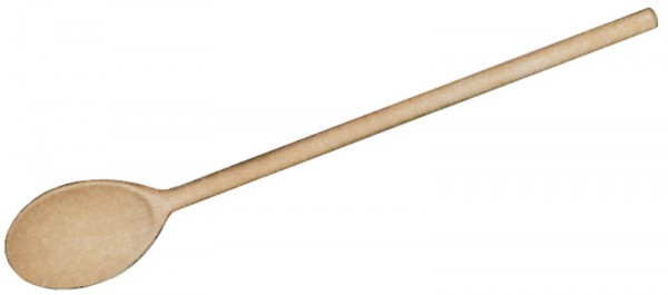 Holz-Kochlöffel 35 cm, oval extra stark