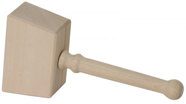 Holzhammer ohne Schlaufe 16 x 10 cm unlackiert