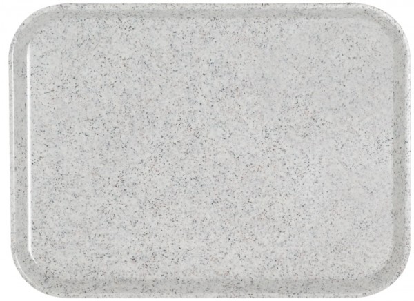 Tablett Glasfaser, granitgrau 46 cm x 36 cm