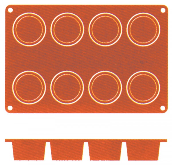 Silikon-Backmatte Cylinder, 6 cm