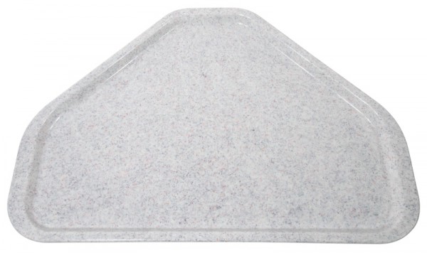 Tablett Trapezform, granitgrau 34 x 48 cm, glasfaserverstärkt